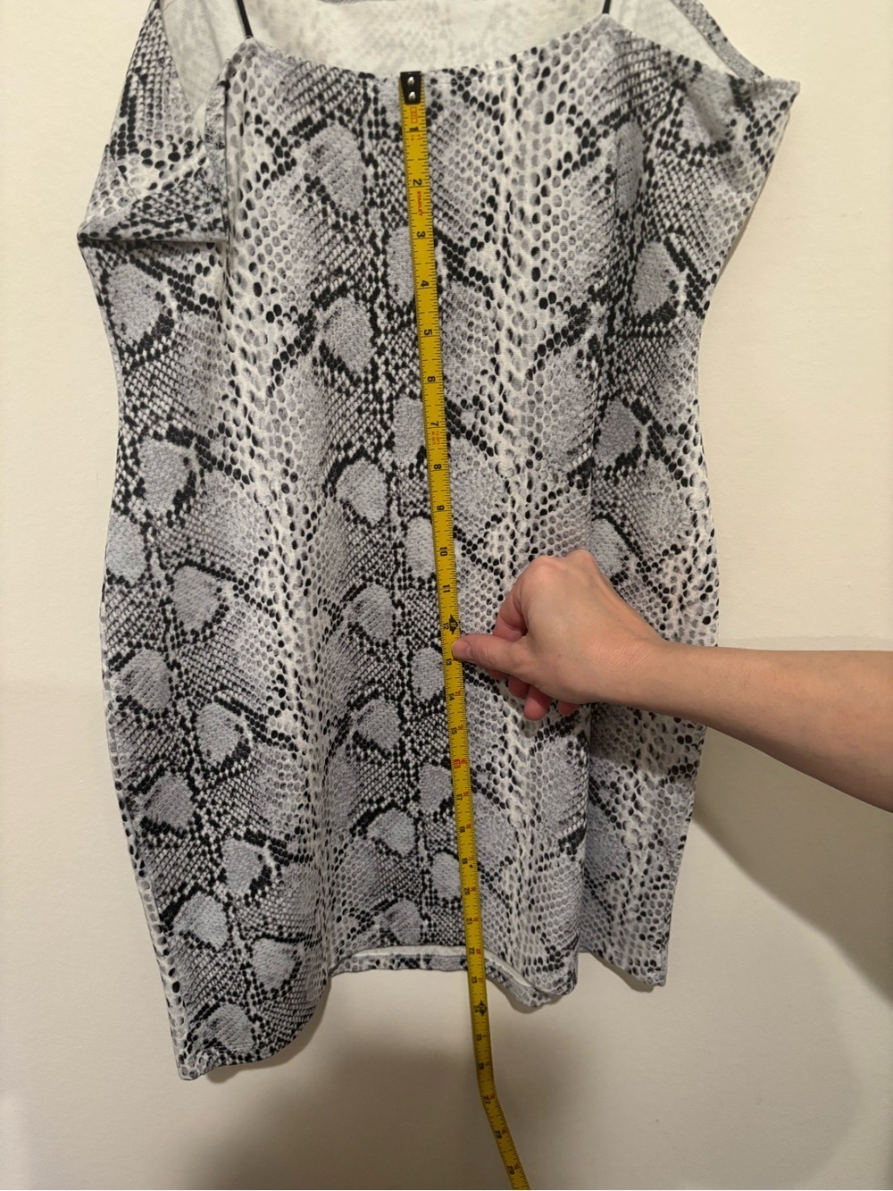 Snake Print Dress with Thin Straps - Picture 6 of 7